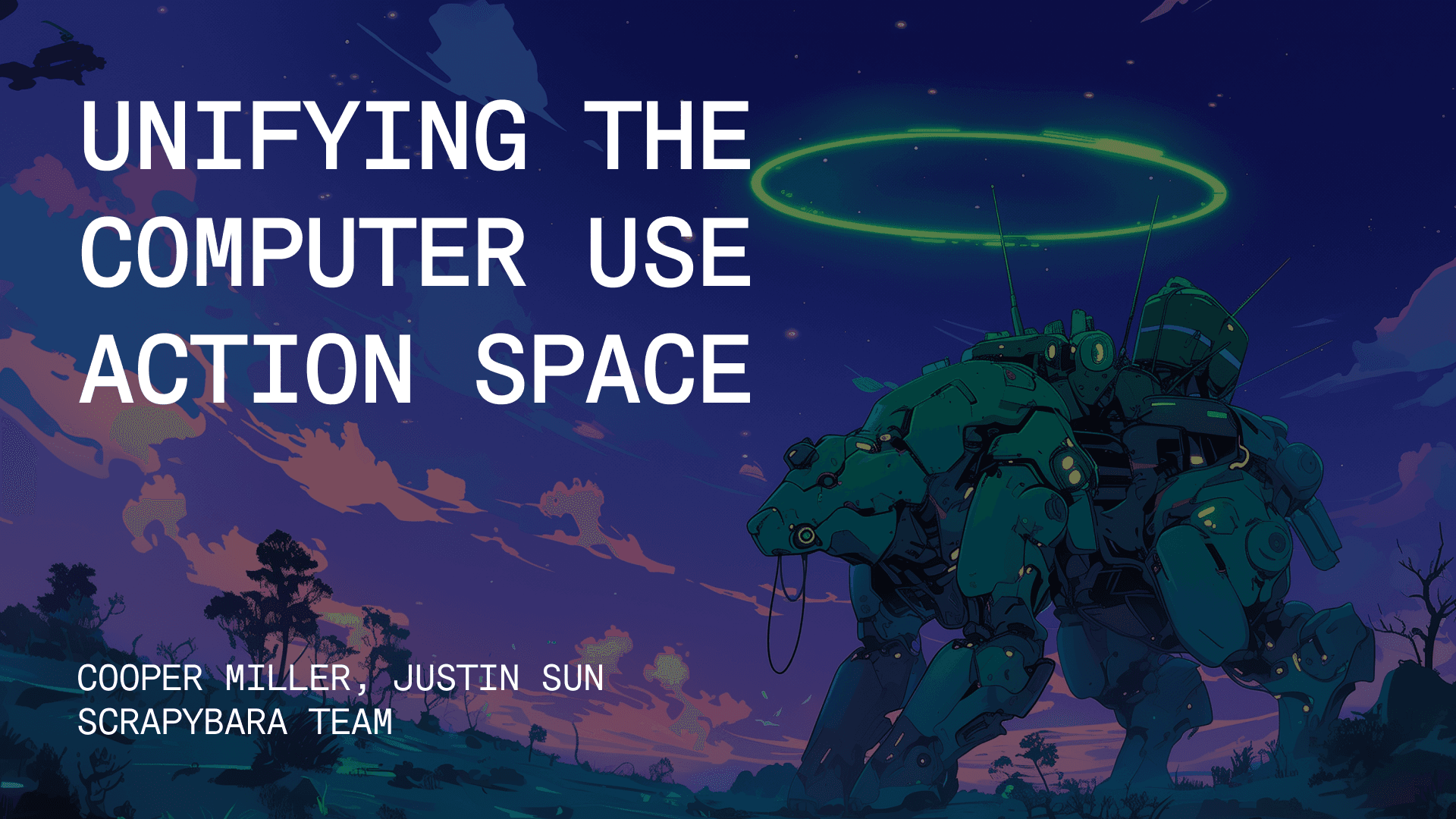 Unifying the Computer Use Action Space